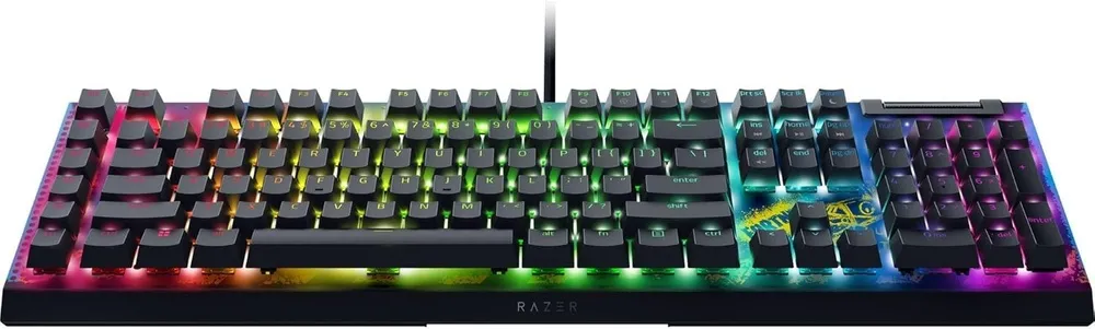 מקלדת גיימינג מכנית Razer BlackWidow V4 X Yellow Switch