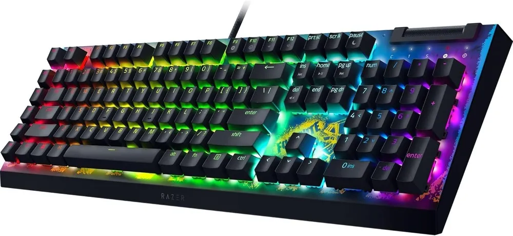 מקלדת גיימינג מכנית Razer BlackWidow V4 X Yellow Switch