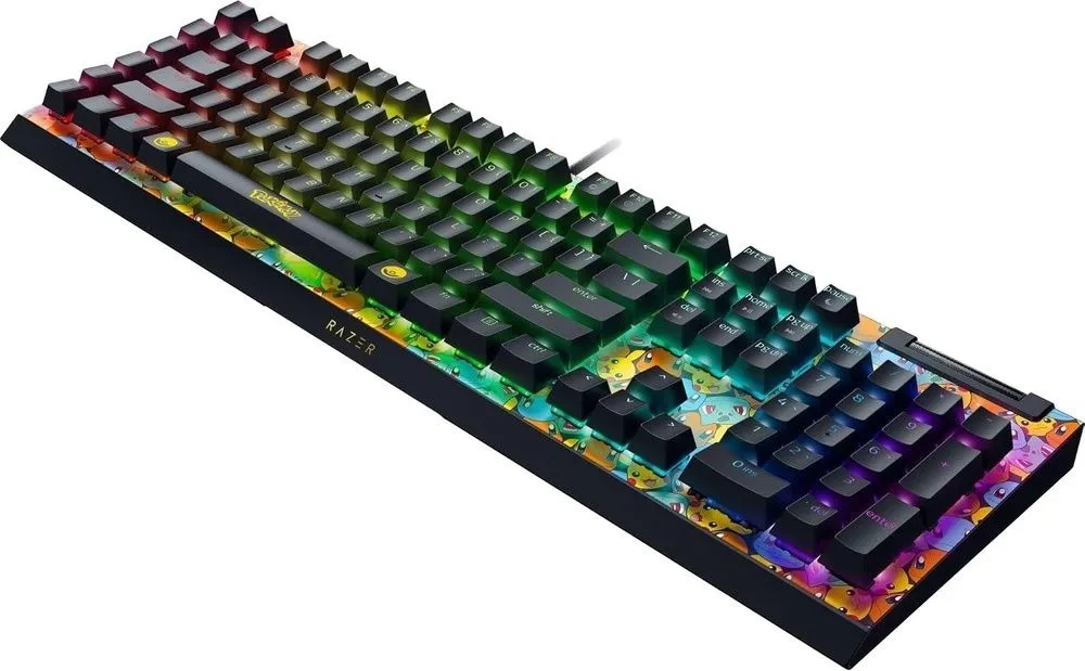מקלדת גיימרים מכנית Razer BlackWidow V4 X Pokemon