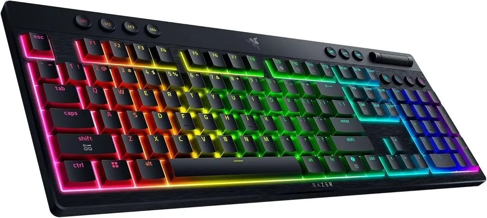 מקלדת גיימרים מכנית אלחוטית Razer BlackWidow V4 Low-Profile Tenkeyless – פרופיל נמוך