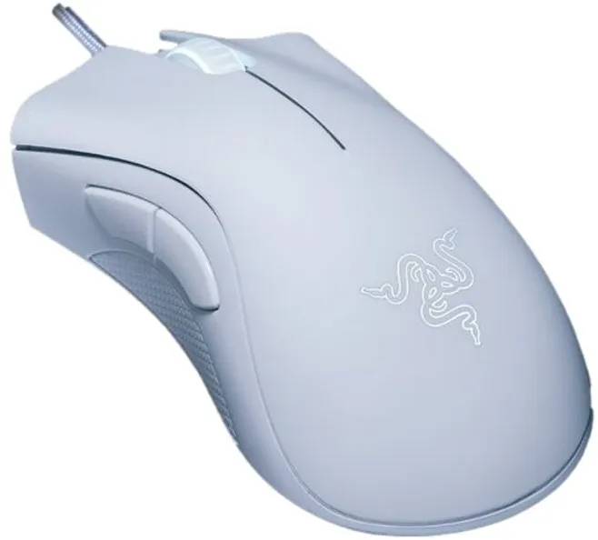 עכבר גיימינג חוטי Razer Deathadder Essential צבע לבן