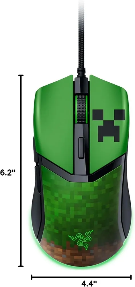 עכבר גיימינג חוטי Razer Cobra – מהדורת Minecraft