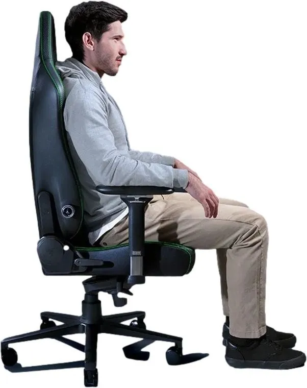 כסא גיימינג Razer מדגם: Iskur V2 בצבע שחור עם עומס נשיאה של עד 136 ק"ג