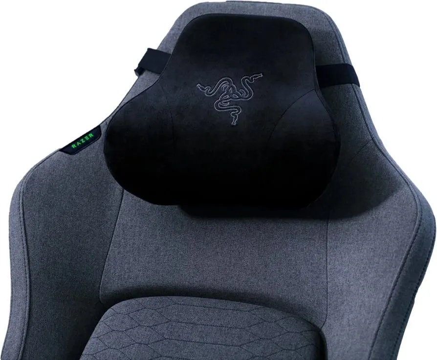 כסא גיימינג Razer מדגם: Iskur V2 Grey Fabric בצבע שחור/כסוף עם עומס נשיאה של עד 136 ק"ג