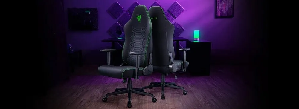 כסא גיימינג Razer מדגם: Iskur V2 X בצבע שחור עם עומס נשיאה של עד 136 ק"ג