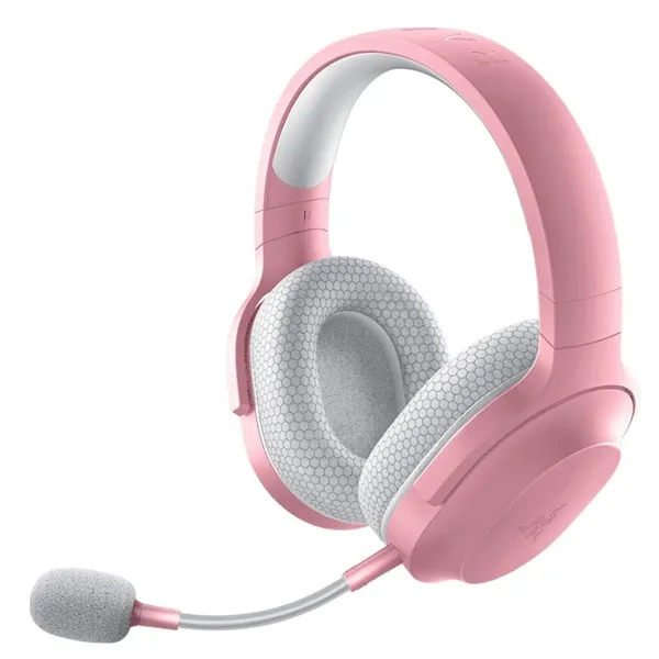 אוזניות גיימינג אלחוטיות Razer Barracuda X Quartz Pink