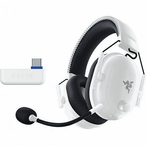 אוזניות גיימינג אלחוטיות Razer BlackShark V2 Pro for PlayStation בצבע לבן