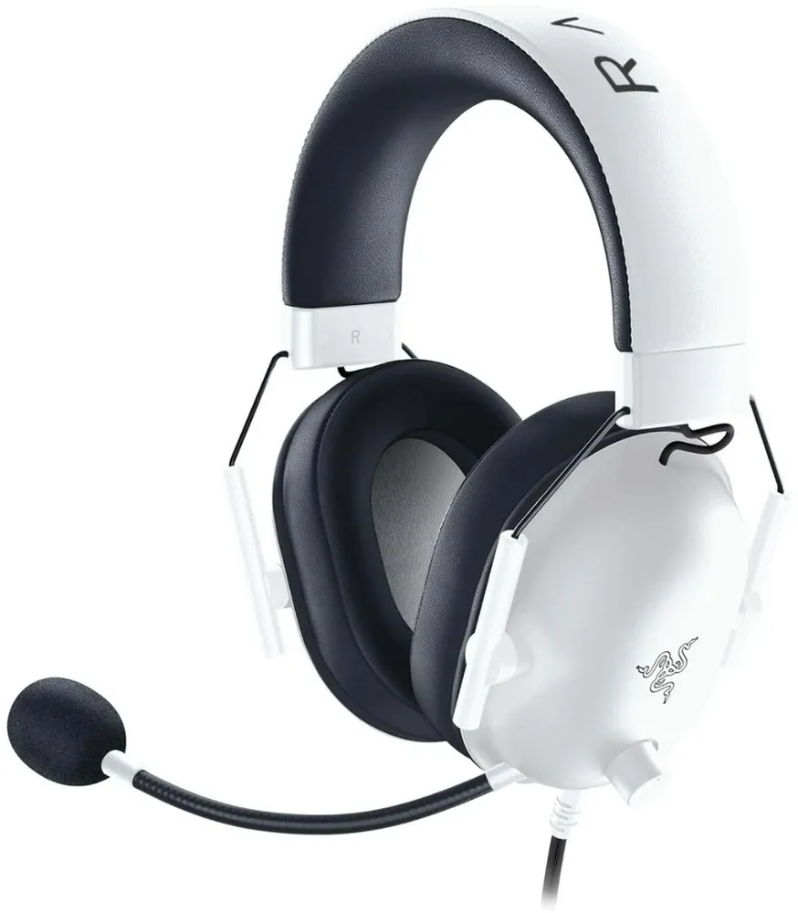 אוזניות גיימינג חוטיות Razer BlackShark V2 X White