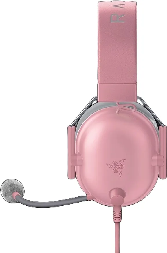 אוזניות גיימינג חוטיות Razer BlackShark V2 X (PlayStation Licensed) – צבע ורוד