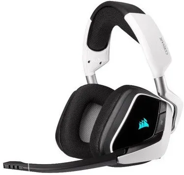 אוזניות גיימינג אלחוטיות Corsair VOID RGB ELITE WIRELESS Carbon, White