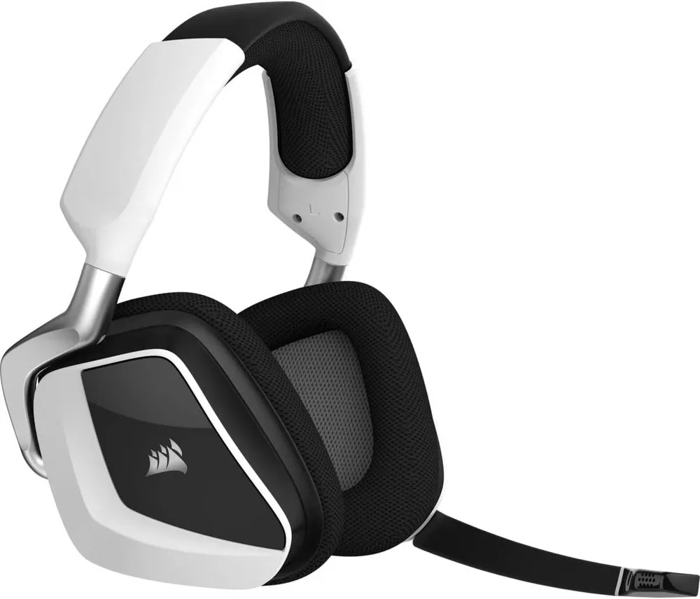 אוזניות גיימינג אלחוטיות Corsair VOID RGB ELITE WIRELESS Carbon, White
