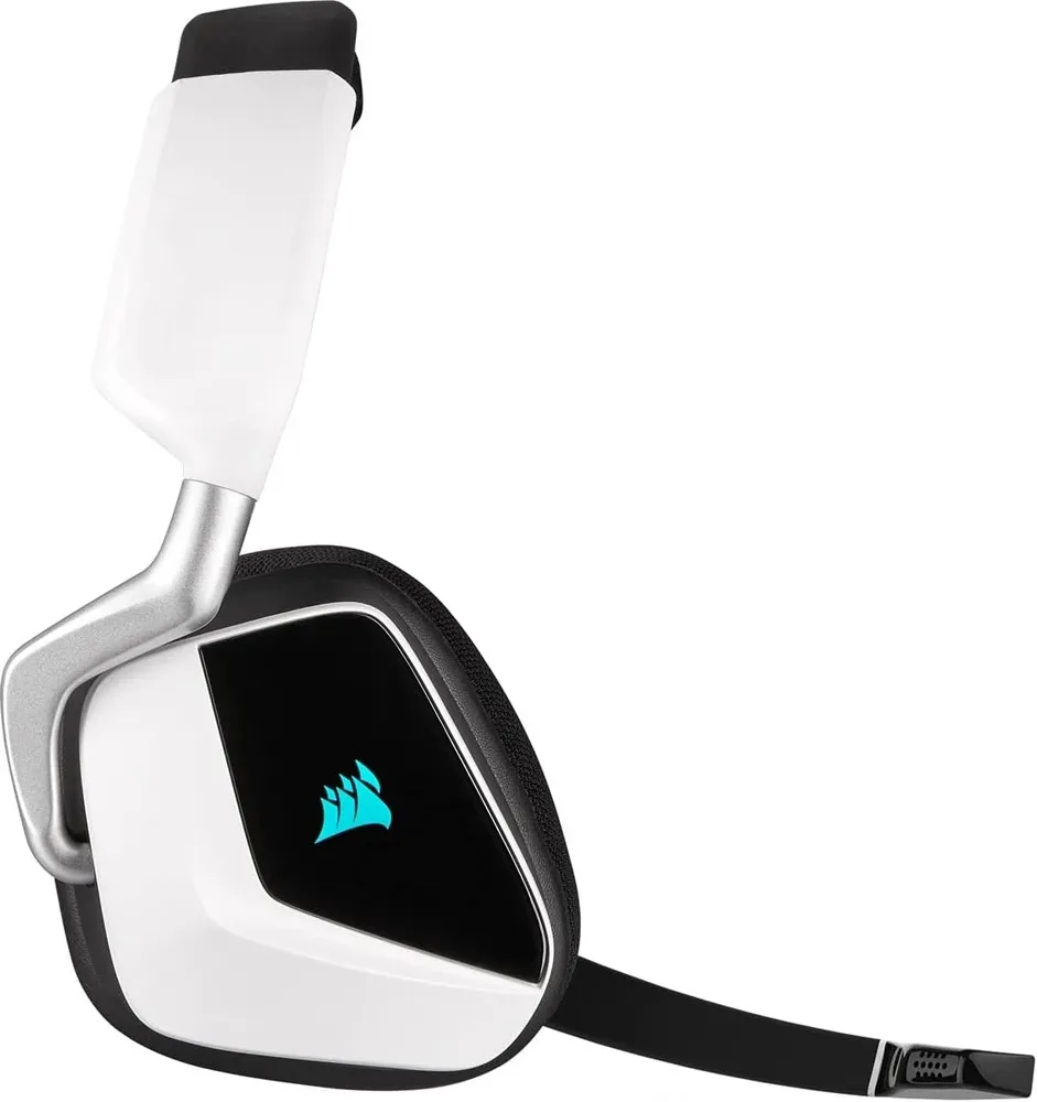 אוזניות גיימינג אלחוטיות Corsair VOID RGB ELITE WIRELESS Carbon, White
