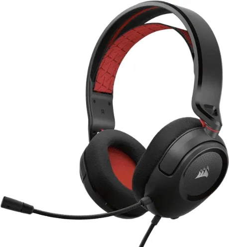 אוזניות גיימינג חוטיות Corsair HS35 v2 Multiplatform אדום