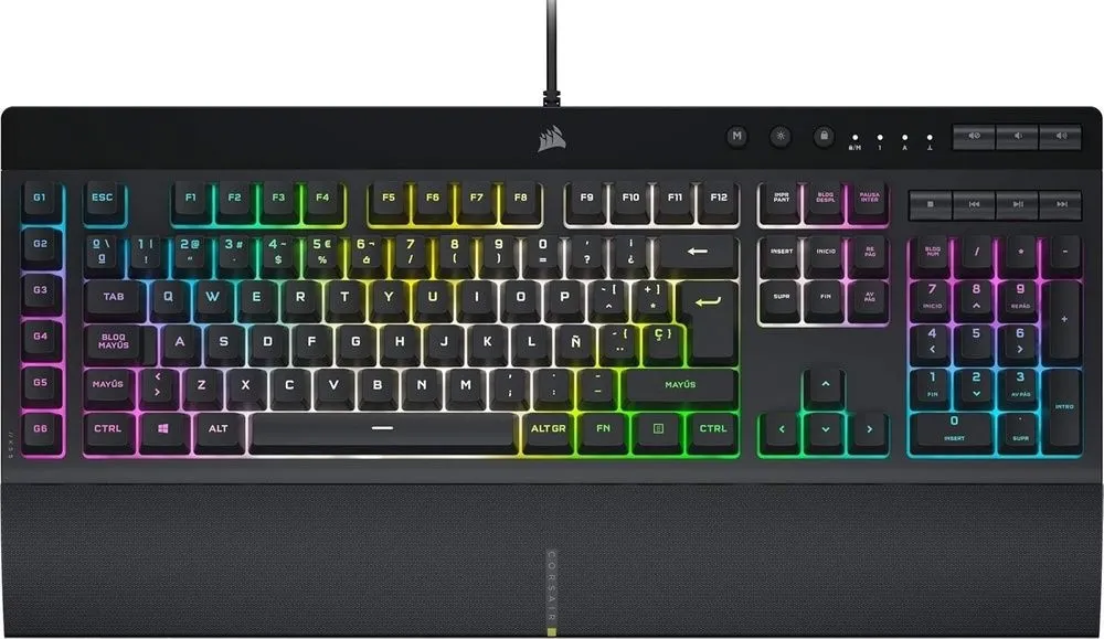 מקלדת גיימינג חוטית Corsair K55 RGB Pro XT