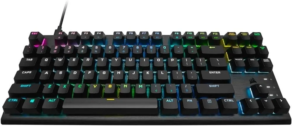 מקלדת מכאנית אופטית חוטית Corsair K60 PRO TKL RGB