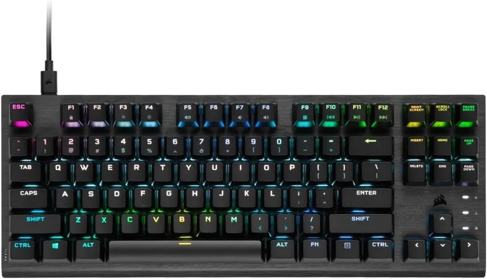 מקלדת מכאנית אופטית חוטית Corsair K60 PRO TKL RGB