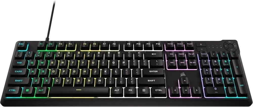 מקלדת גיימינג חוטית Corsair K55 Core RGB