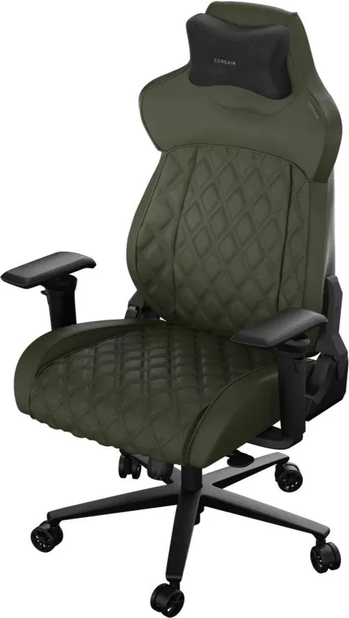 כסא גיימינג Corsair מדגם: TC500 Luxe Sherwood בצבע שחור עם עומס נשיאה של עד 120 ק"ג