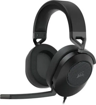 אוזניות גיימינג חוטיות Corsair HS65 SURROUND 7.1 שחור