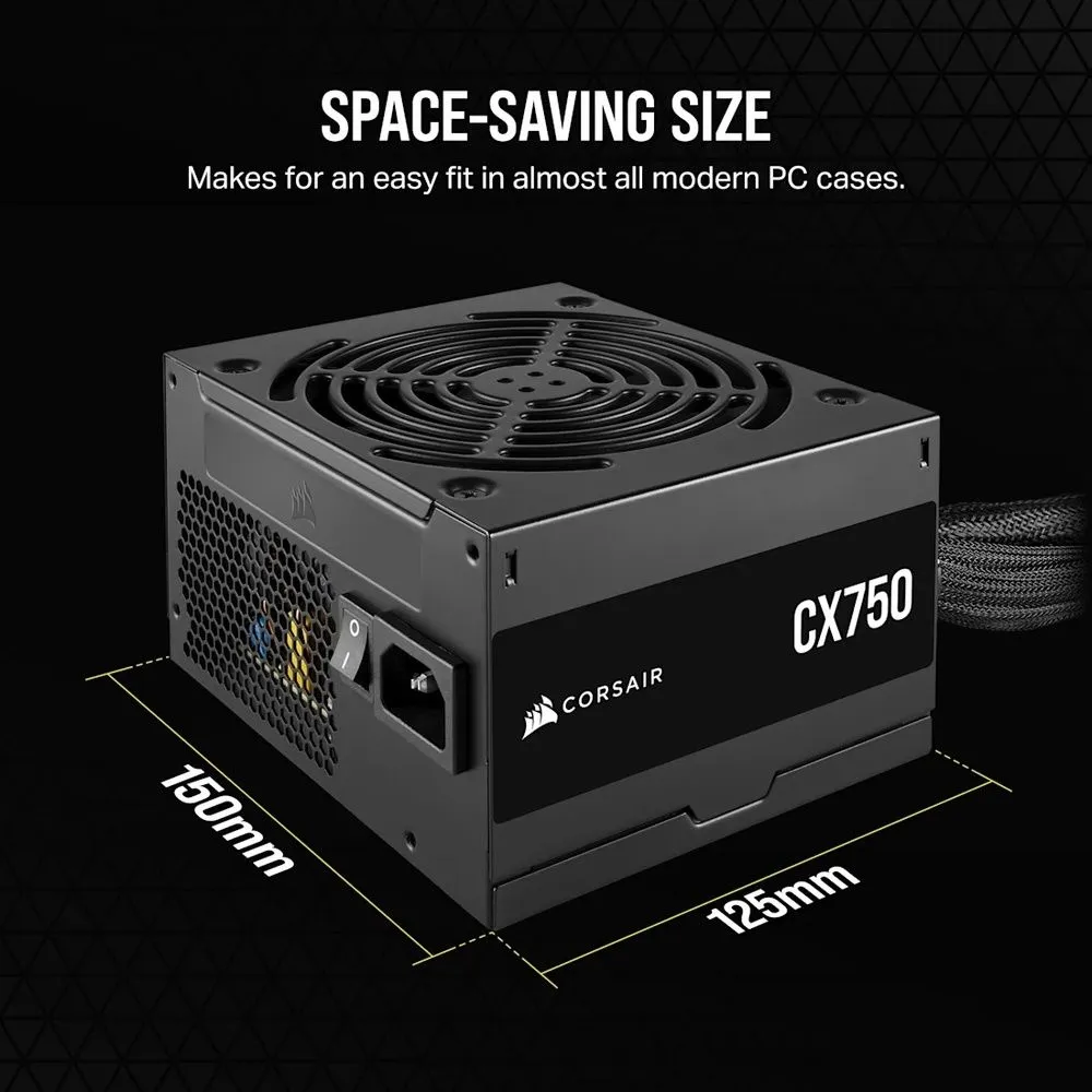 ספק כוח Corsair CX750 750W 80 Plus Bronze