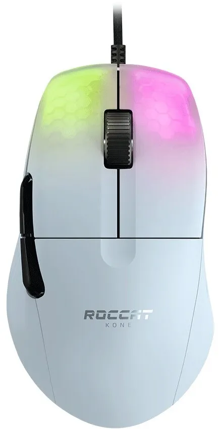 עכבר גיימינג חוטי Roccat Kone Pro צבע לבן
