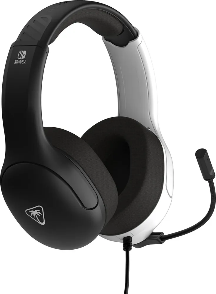 אוזניות גיימינג חוטיות Turtle Beach Airlite Fit For Nintendo Switch שחור/לבן