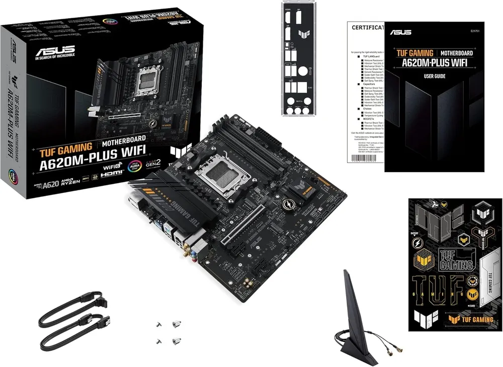 לוח אם Asus TUF GAMING A620AM-PLUS WIFI Micro-ATX