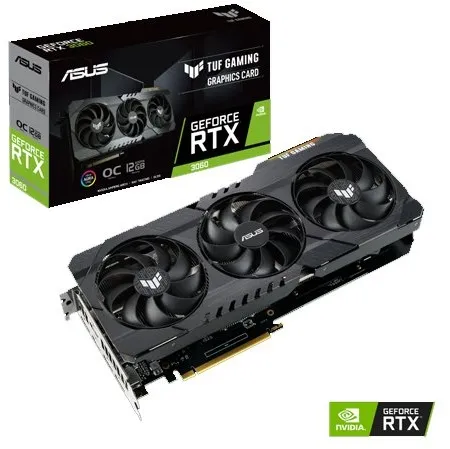 כרטיס מסך Asus GeForce RTX 3060 12GB TUF-RTX3060-O12G-V2-GAMING