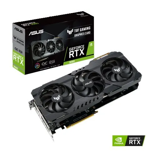 כרטיס מסך Asus GeForce RTX 3060 12GB TUF-RTX3060-O12G-V2-GAMING
