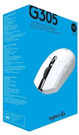 עכבר גיימינג אלחוטי Logitech Lightspeed Wireless Gaming G305 צבע לבן