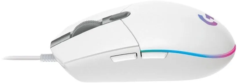 עכבר גיימינג חוטי Logitech G102 צבע לבן