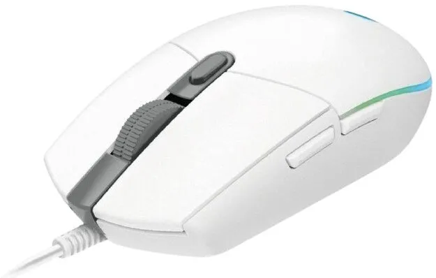עכבר גיימינג חוטי Logitech G102 צבע לבן