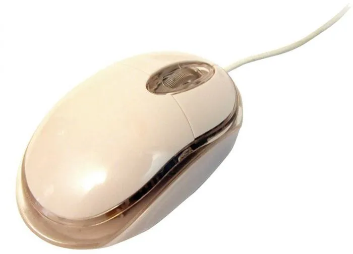 עכבר חוטי בצבע לבן Silver Line OM-290