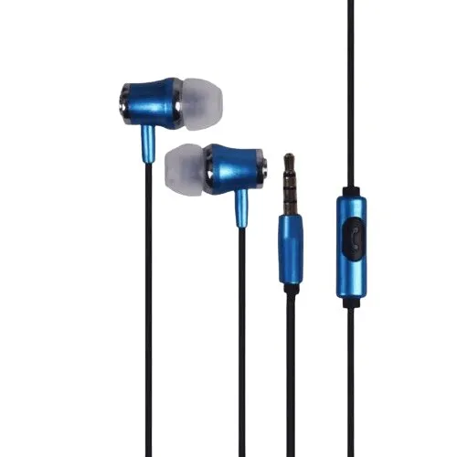 אוזניות In Ear חוטיות Silver Line FDH-105 בצבע כחול כהה