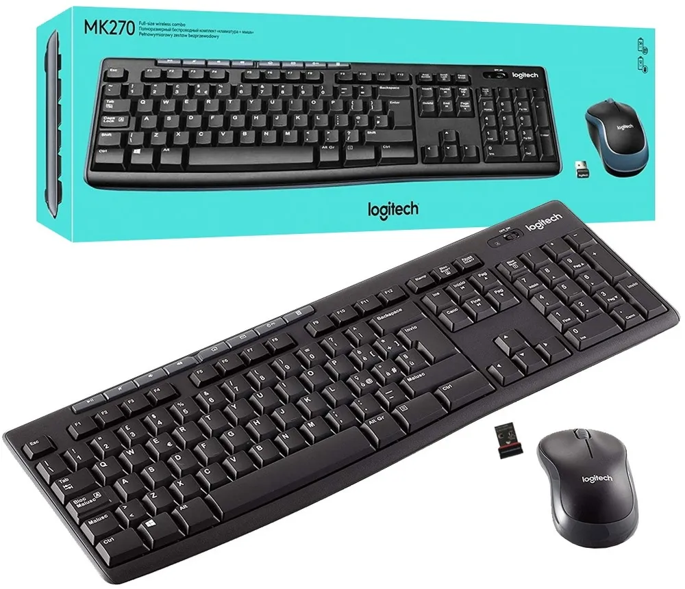 סט עכבר ומקלדת אלחוטית Logitech MK270