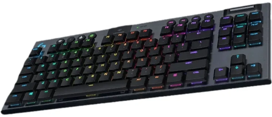 מקלדת חוטית Logitech G915 TKL TENKEYLESS – CLICKY צבע אפור