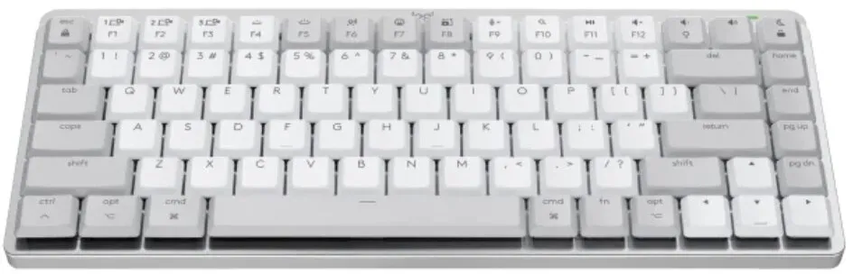מקלדת אלחוטית מכאנית Logitech MX Mechanical MINI FOR MAC צבע אפור בהיר