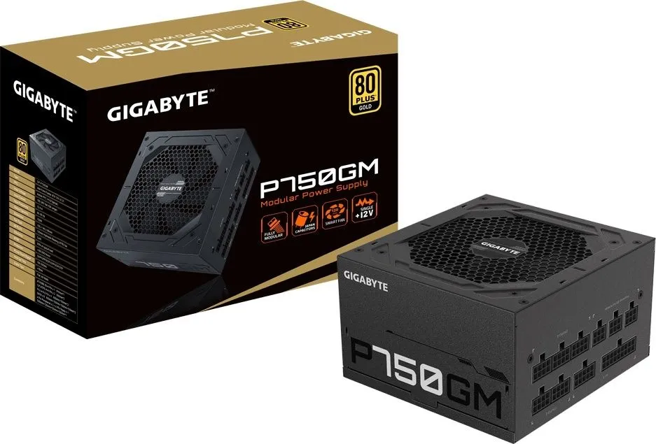 ספק כוח Gigabyte P750GM 750W 80 Plus Gold