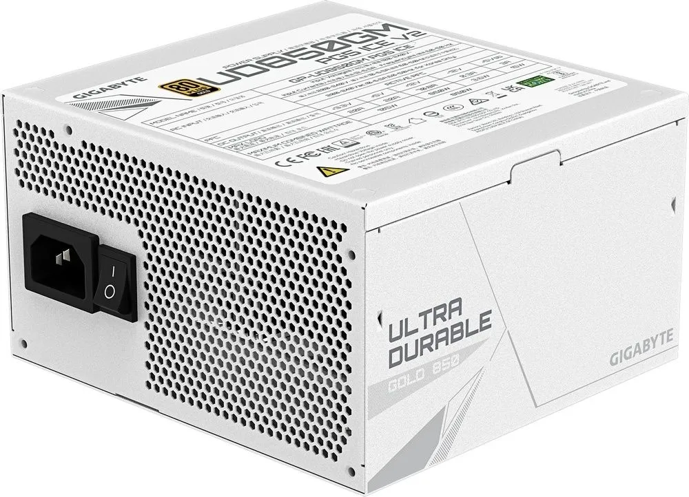 ספק כוח Gigabyte UD850GM PG5 ICE 850W 80 Plus Gold