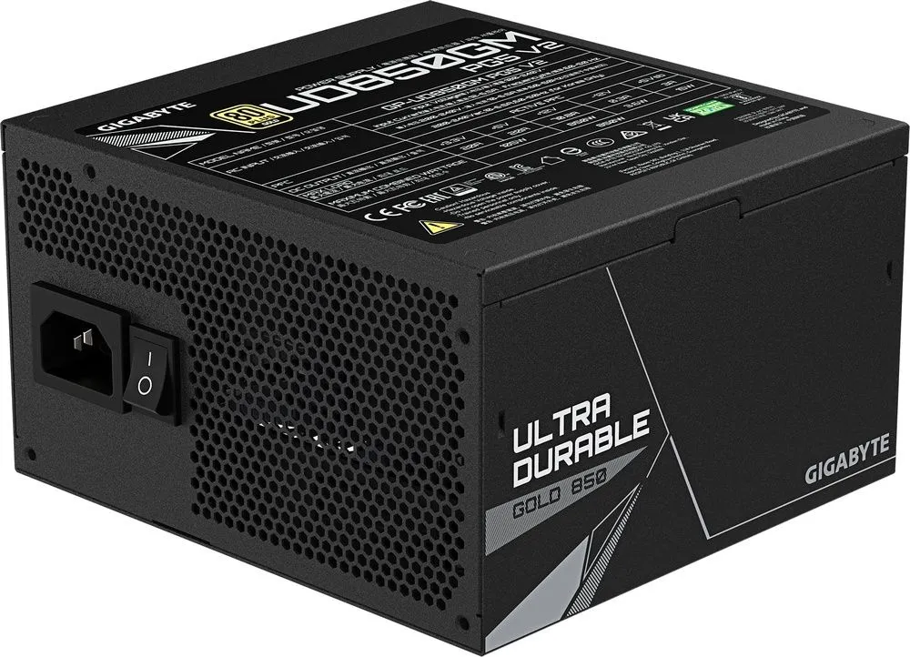 ספק כוח Gigabyte UD850GM PG5 V2 850W 80 Plus Gold