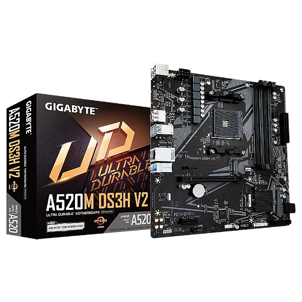 לוח אם Gigabyte A520M DS3H V2 1.1 Micro-ATX AM4 DDR4