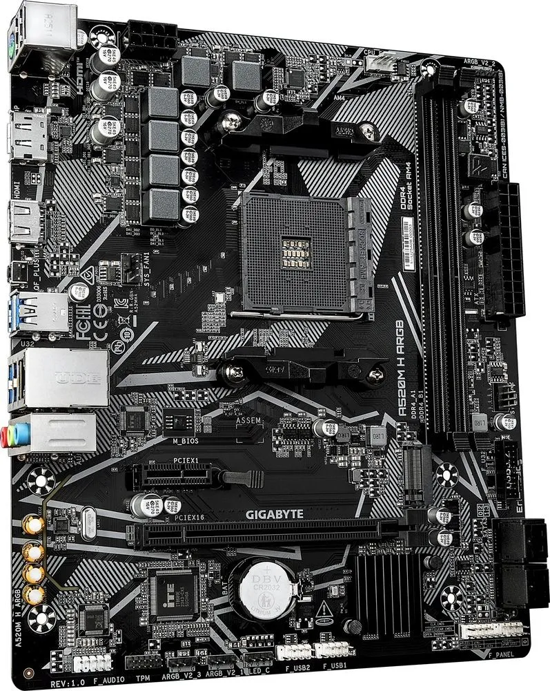לוח אם Gigabyte A520M H ARGB Micro-ATX AM4
