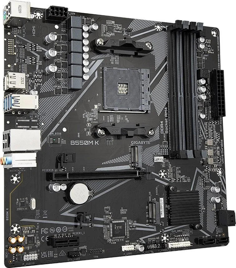 לוח אם Gigabyte B550M K Micro-ATX