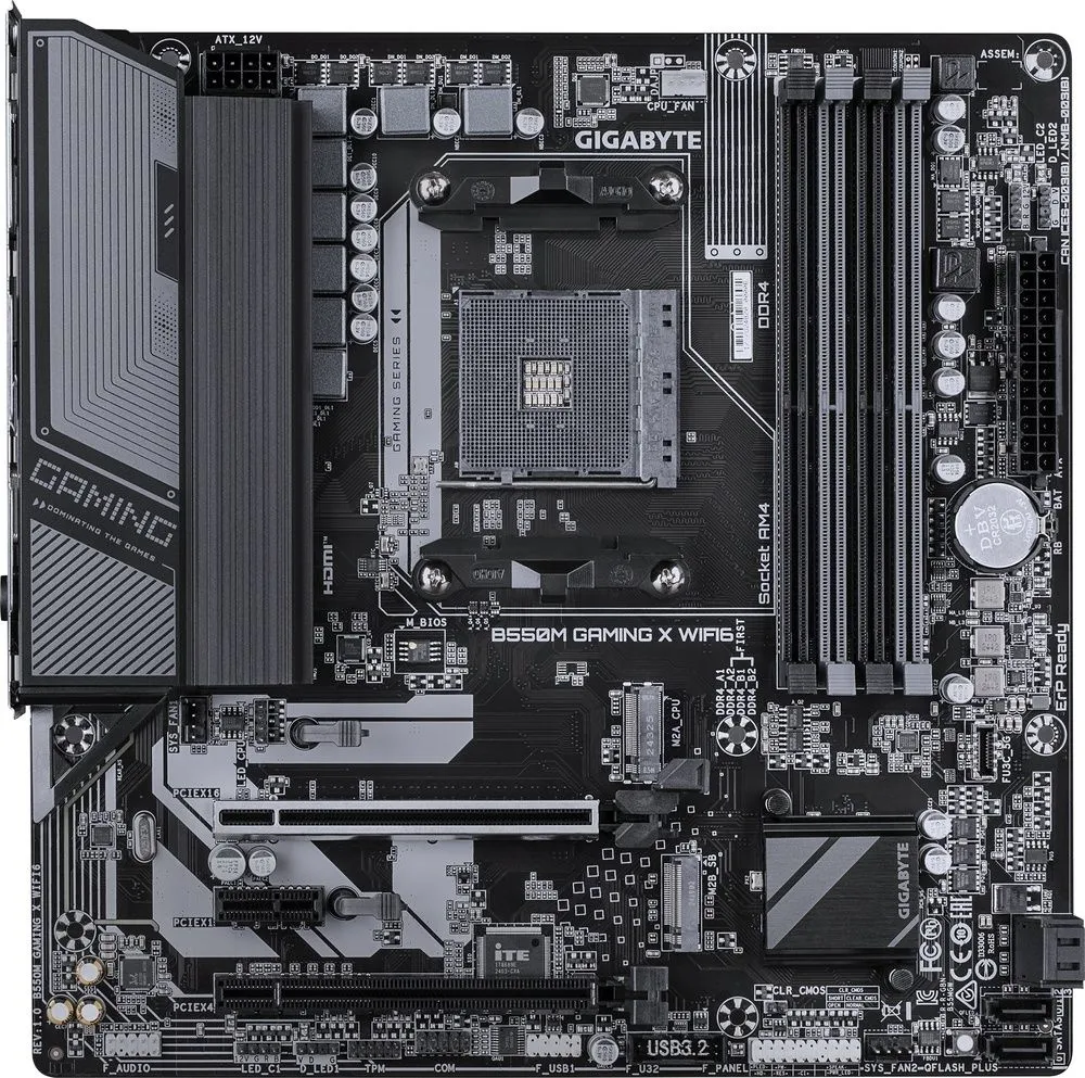 לוח אם Gigabyte B550M Gaming X Wi Fi 6 Micro-ATX AM4