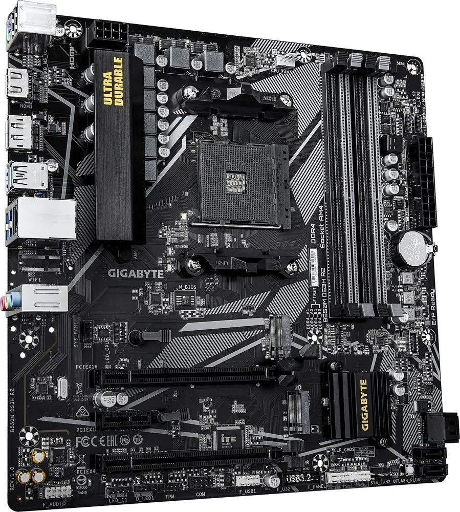 לוח אם Gigabyte B550M DS3H R2 Micro-ATX