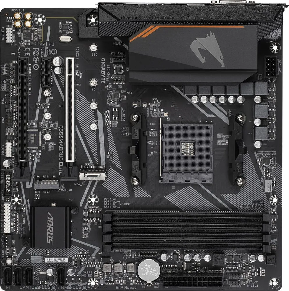 לוח אם Gigabyte B550M AORUS ELITE REV1.3 Micro-ATX