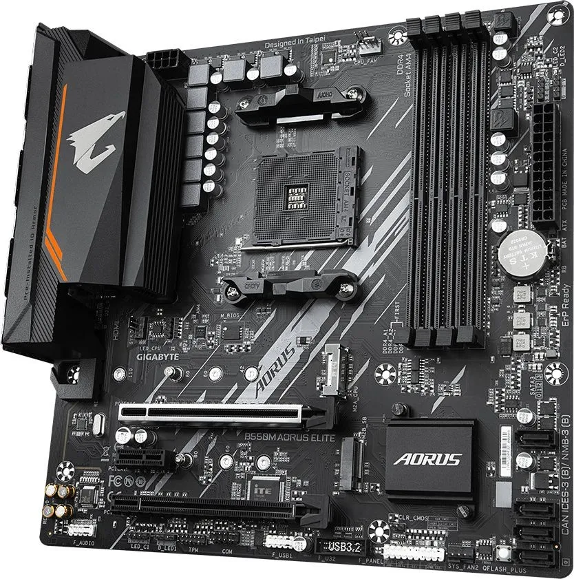לוח אם Gigabyte B550M AORUS ELITE REV1.3 Micro-ATX