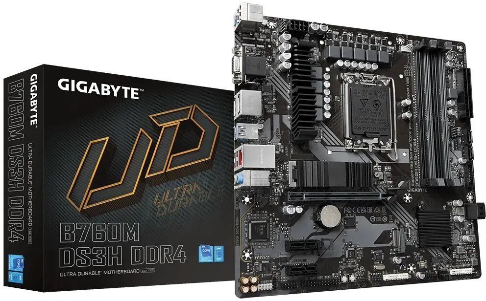 לוח אם Gigabyte B760 DS3H Micro ATX LGA 1700 DDR4