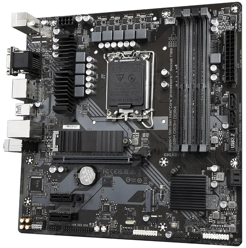 לוח אם Gigabyte B760 DS3H Micro ATX LGA 1700 DDR4