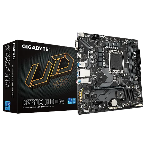 לוח אם Gigabyte B760M H DDR4 Micro-ATX LGA 1700 DDR4